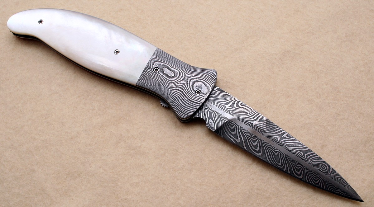 2007 OKCA club knife: Ford Swauger Damascus Oregon Special Set