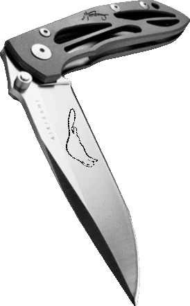 2001 OKCA club knife: Fiskars/ Gerber Harsey Air Frame